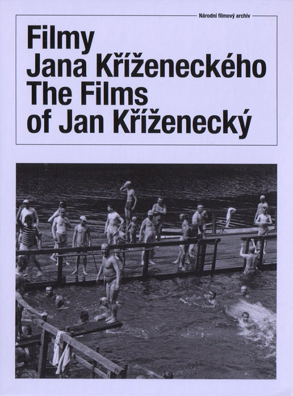 Přebal DVD s filmy Jana Kříženeckého, které vydal Národní filmový archiv (NFA). Na fotce scéna z krátkého filmu Jana Kříženeckého Žofínská plovárna