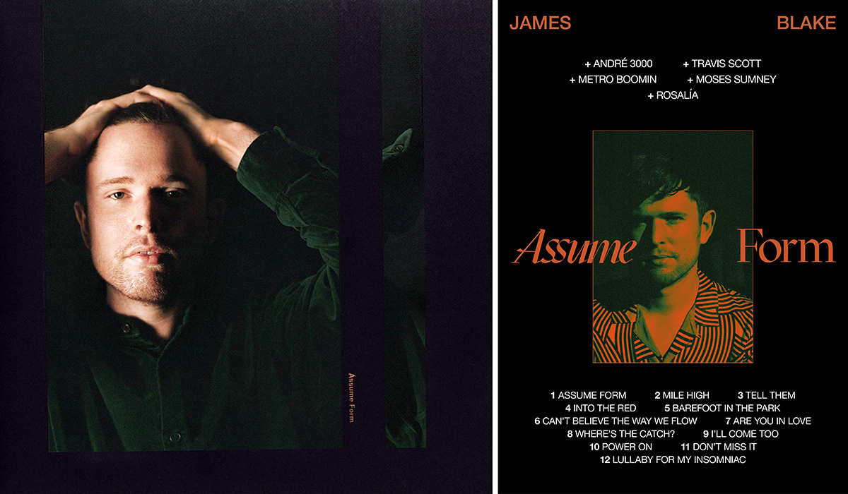 Obal alba Jamese Blakea Assume Form – a plakát k němu
