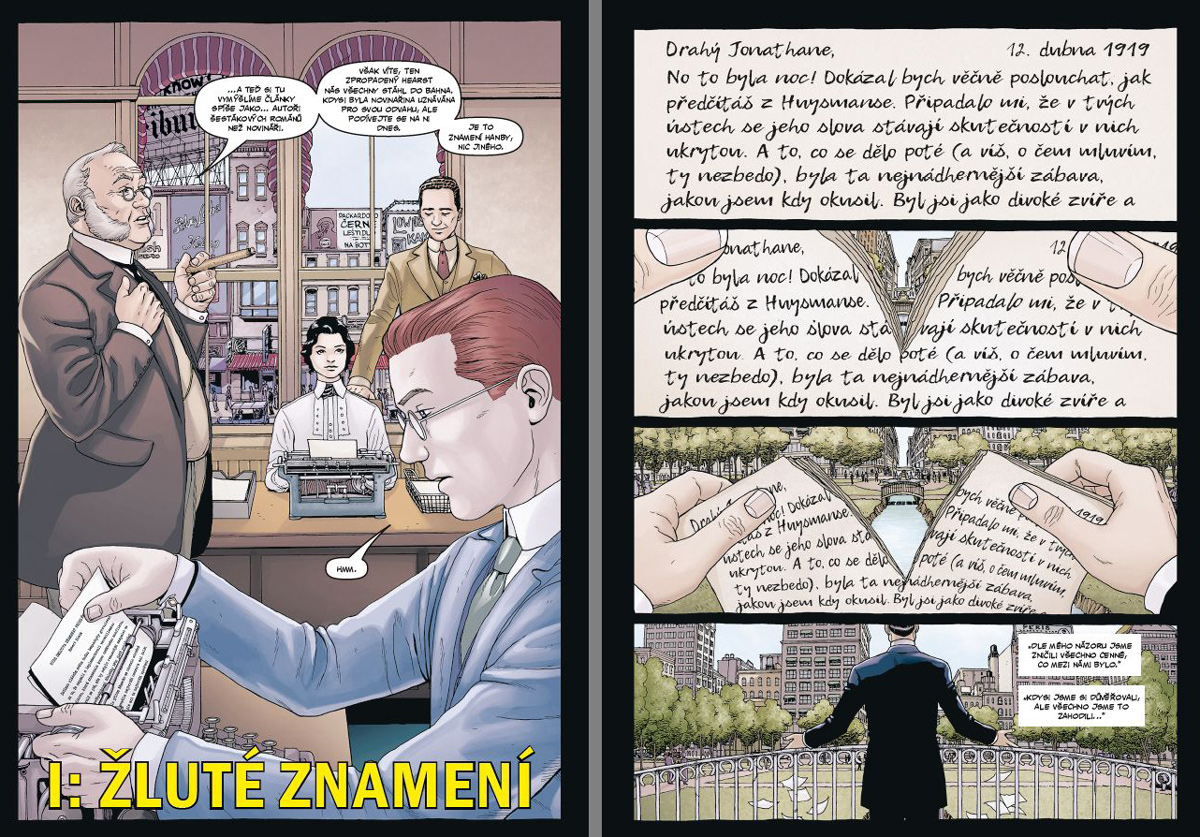 Ukázka z českého vydání komiksu Providence