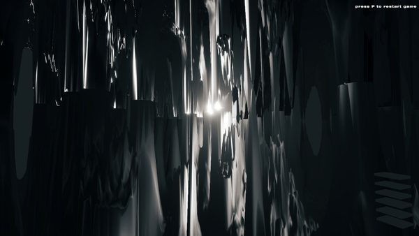 Snímek obrovské jeskyně z počítačové hry