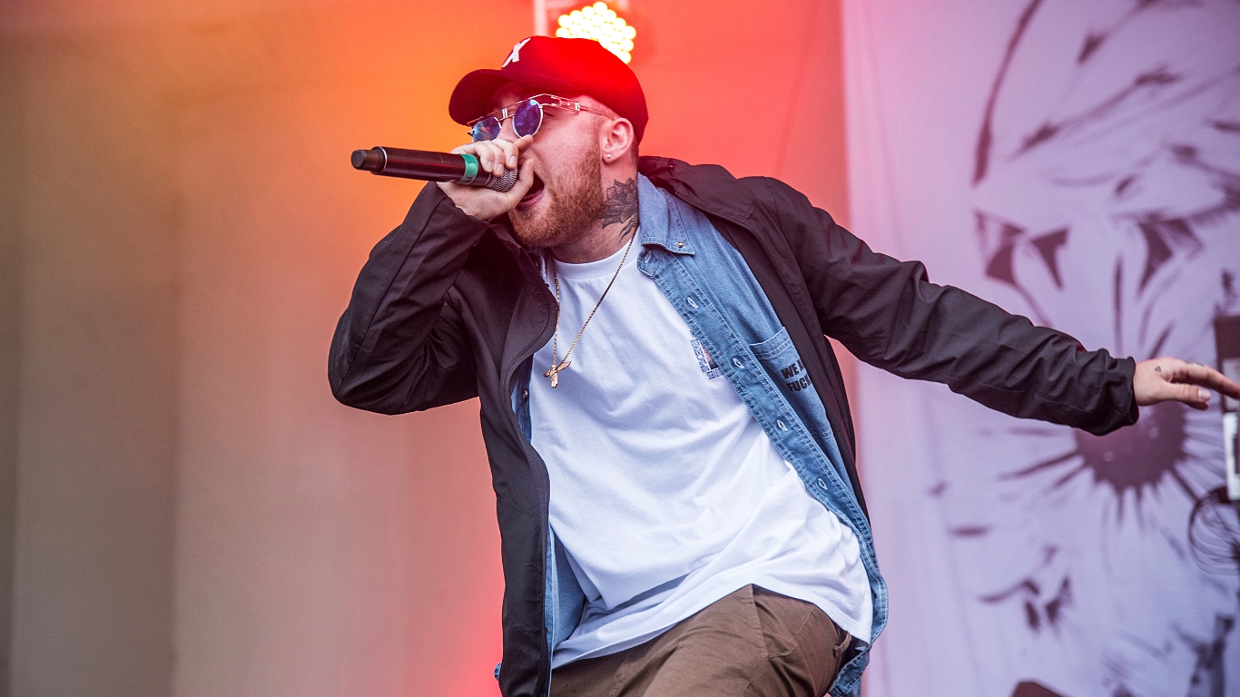 Mac Miller 29. července 2016 na festivalu Lollapalooza