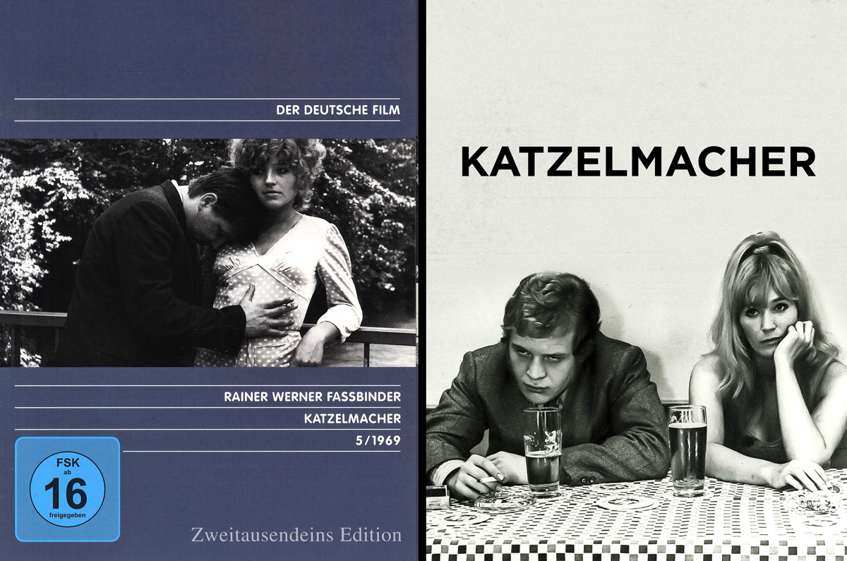 Dva obaly DVD s&nbsp;Fassbinderovým filmem Katzelmacher