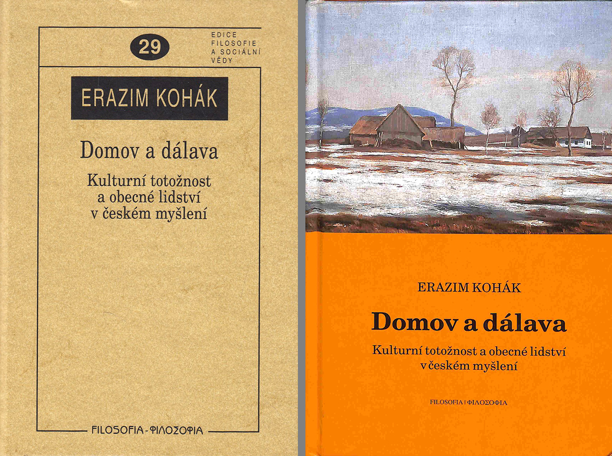 Dvě obálky knihy Domov a dálava