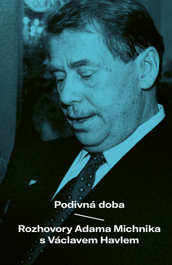 Přední strana obálky knihy s portétem Václava Havla
