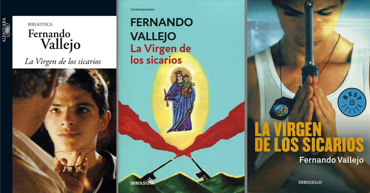 Obálky tří španělských vydání Madony zabijáků