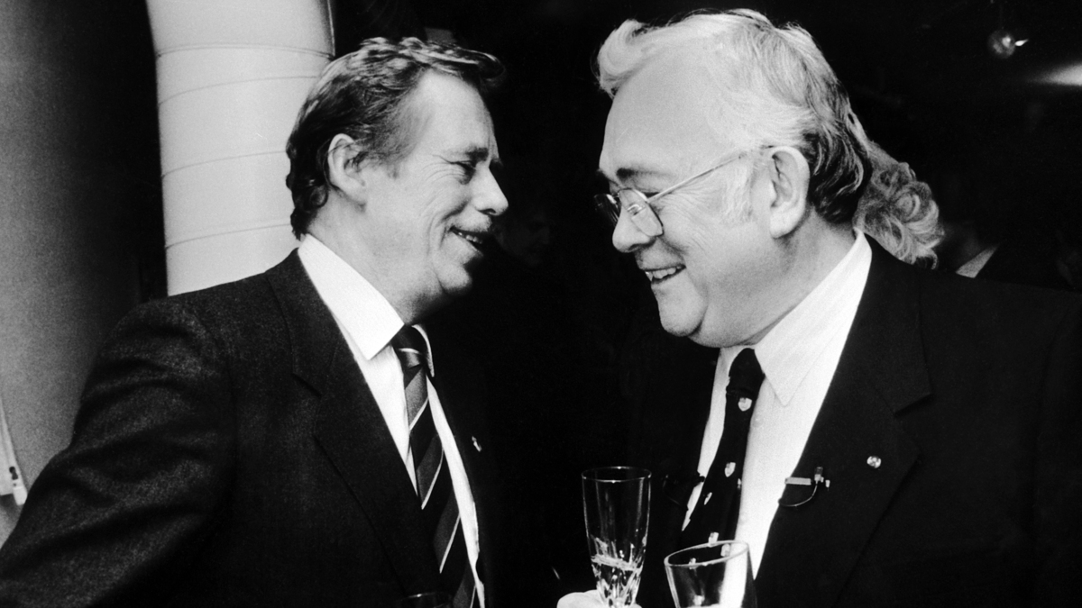 Václav Havel a Josef Škvorecký
