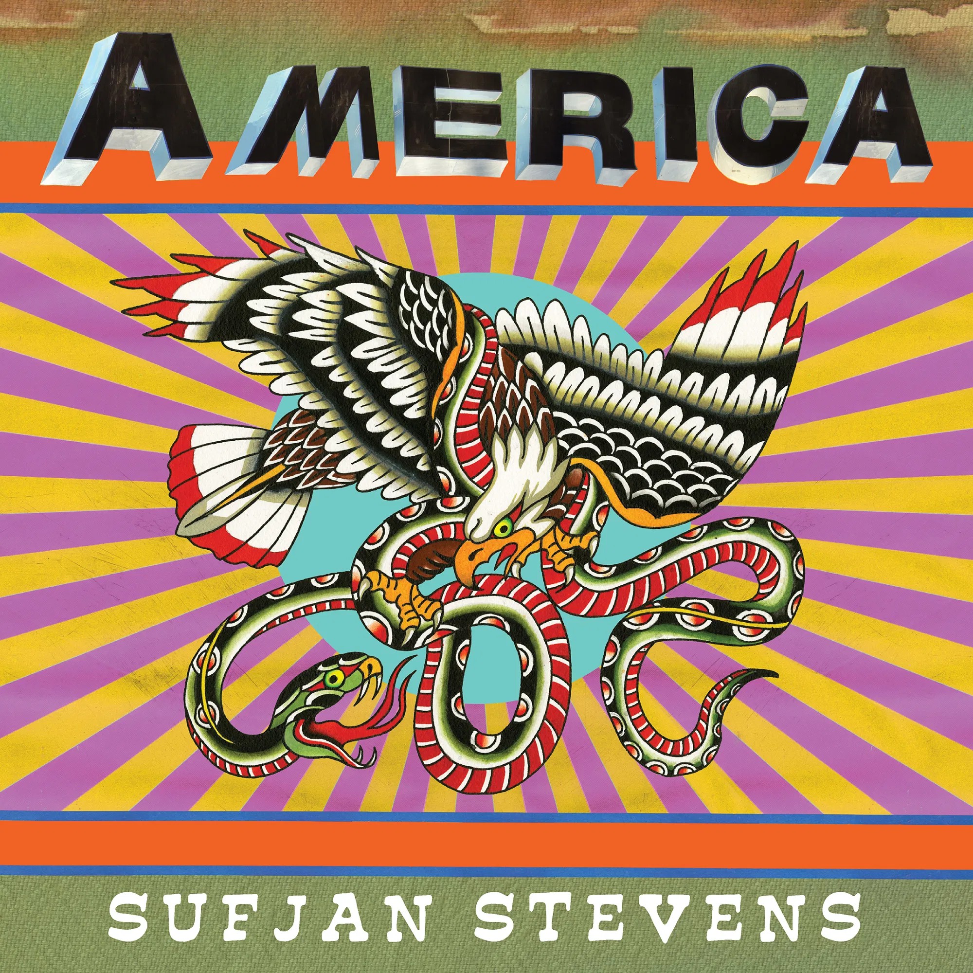 Obal Stevensova singlu America.