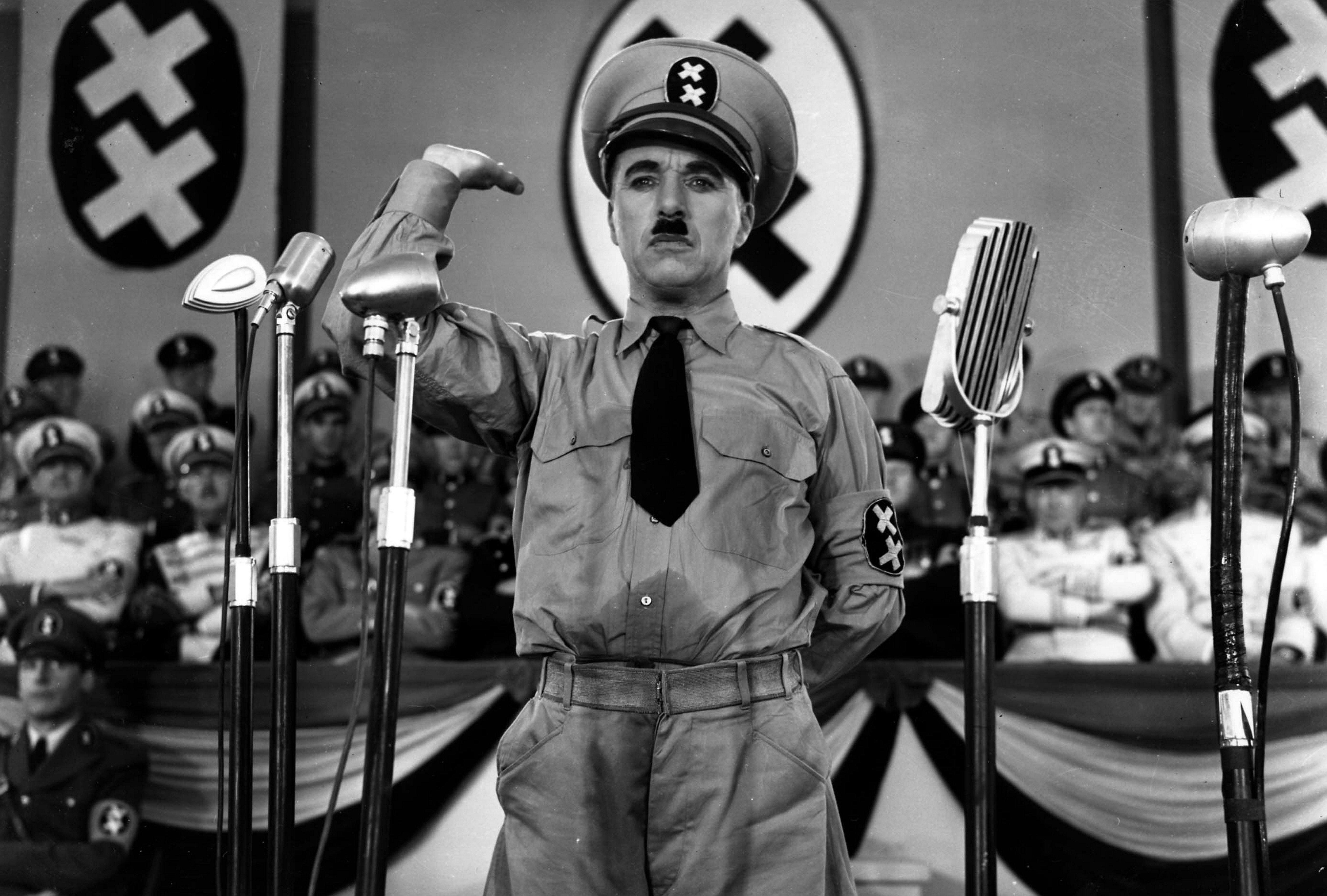 Chaplin ve filmu Diktátor.