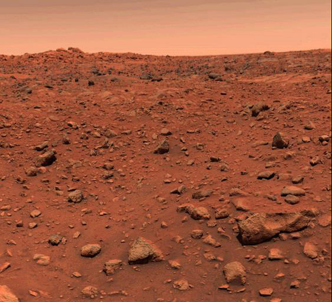snímek povrchu Marsu