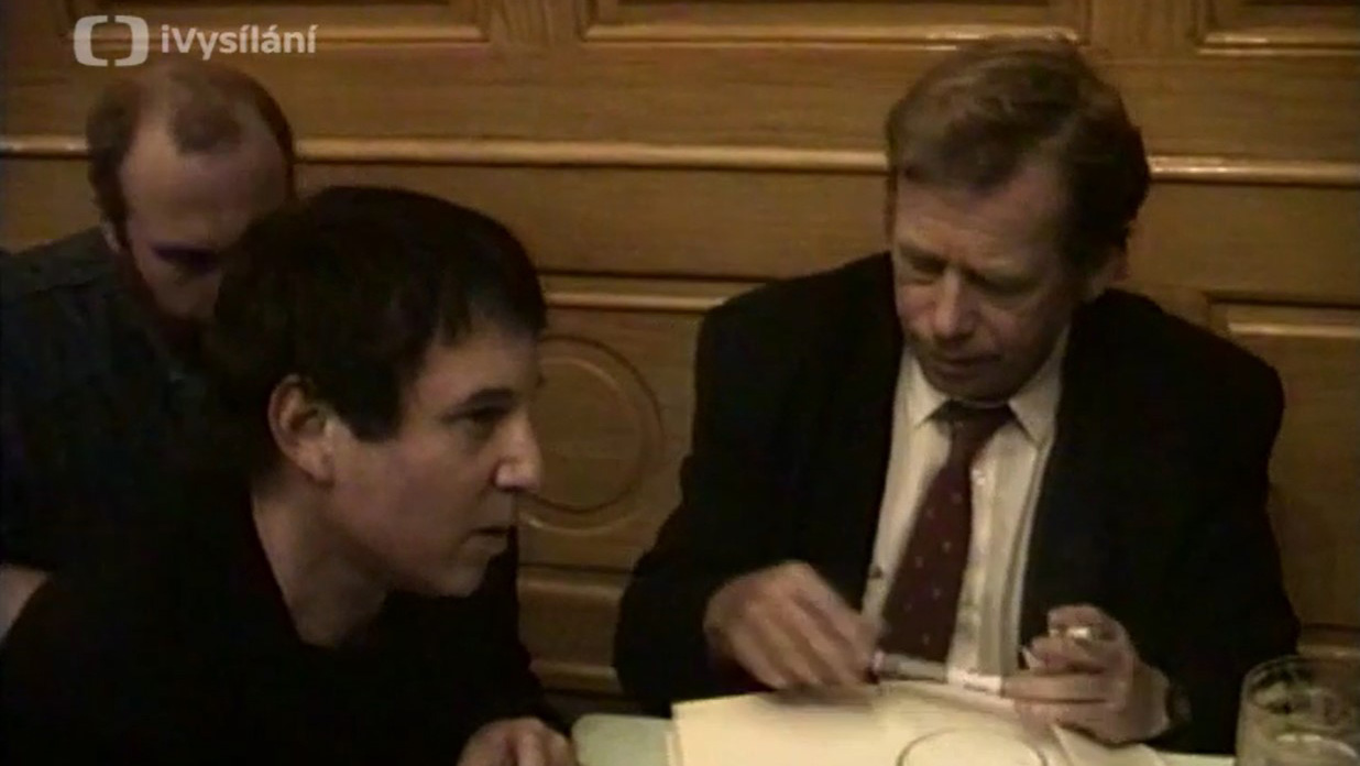 Paul Simon a Václav Havel