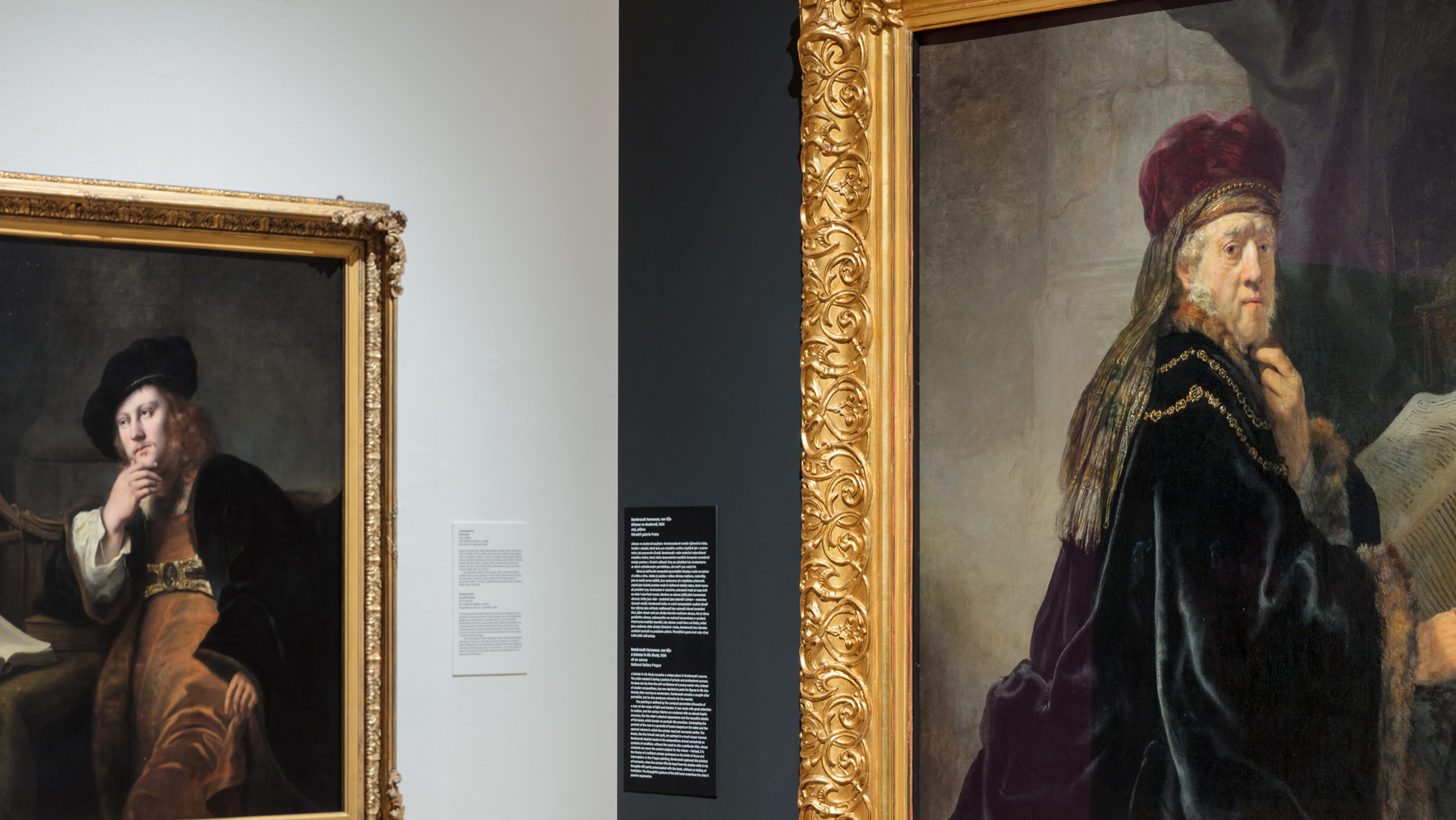 pohled do výstavy Rembrandt: Portrét člověka
