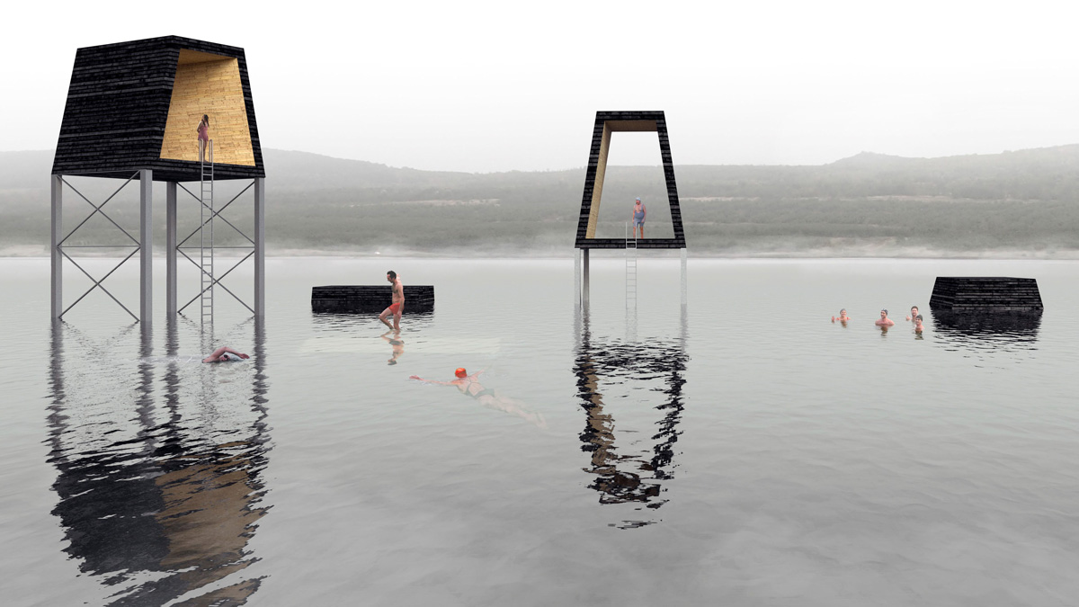 Vizualizace návrhů pro jezero Milada