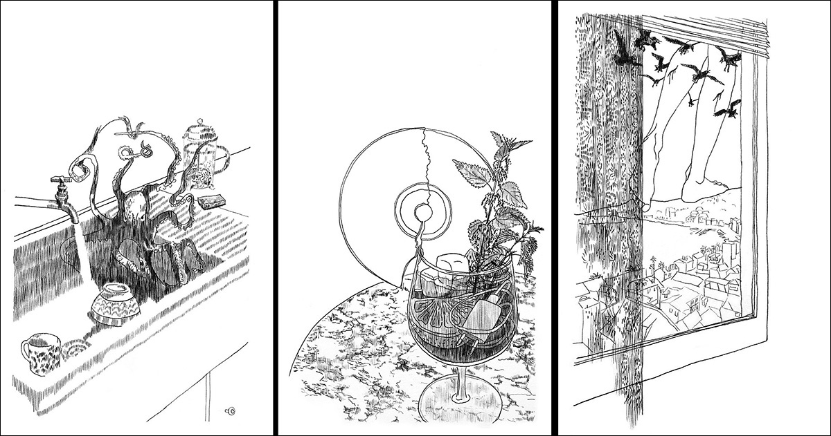 Tři ilustrace Adély Marie Jirků