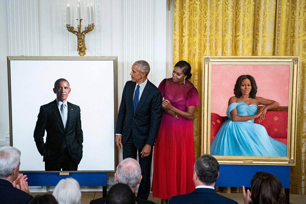 Barack Obama a jeho žena Michelle Obama