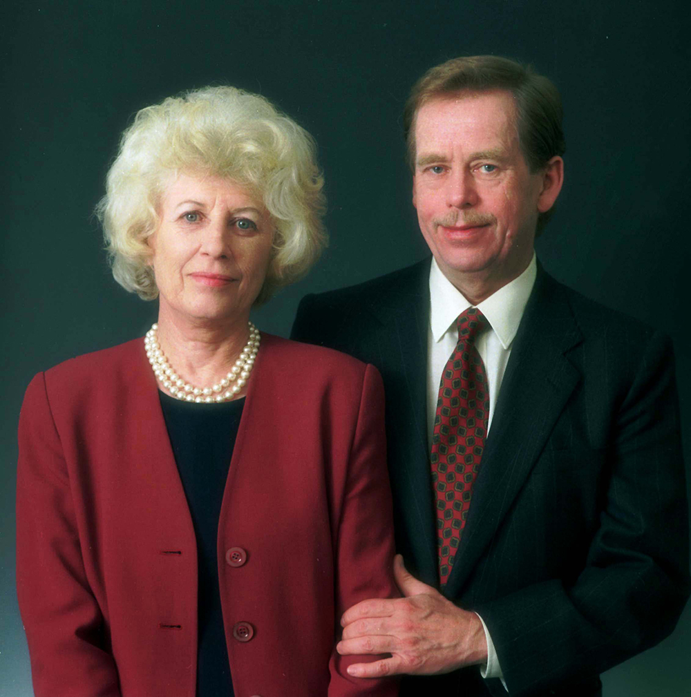 Václav Havel s Olgou Havlovou