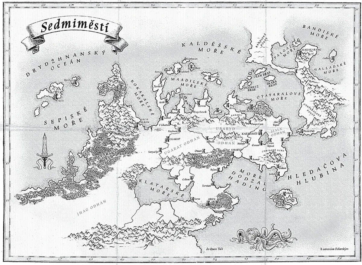 mapa; Steven Erikson; Malazská kniha padlých