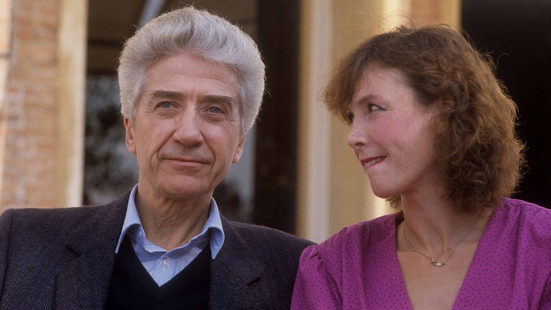 režisér Alain Resnais a herečka Sabine Azéma v roce 1983