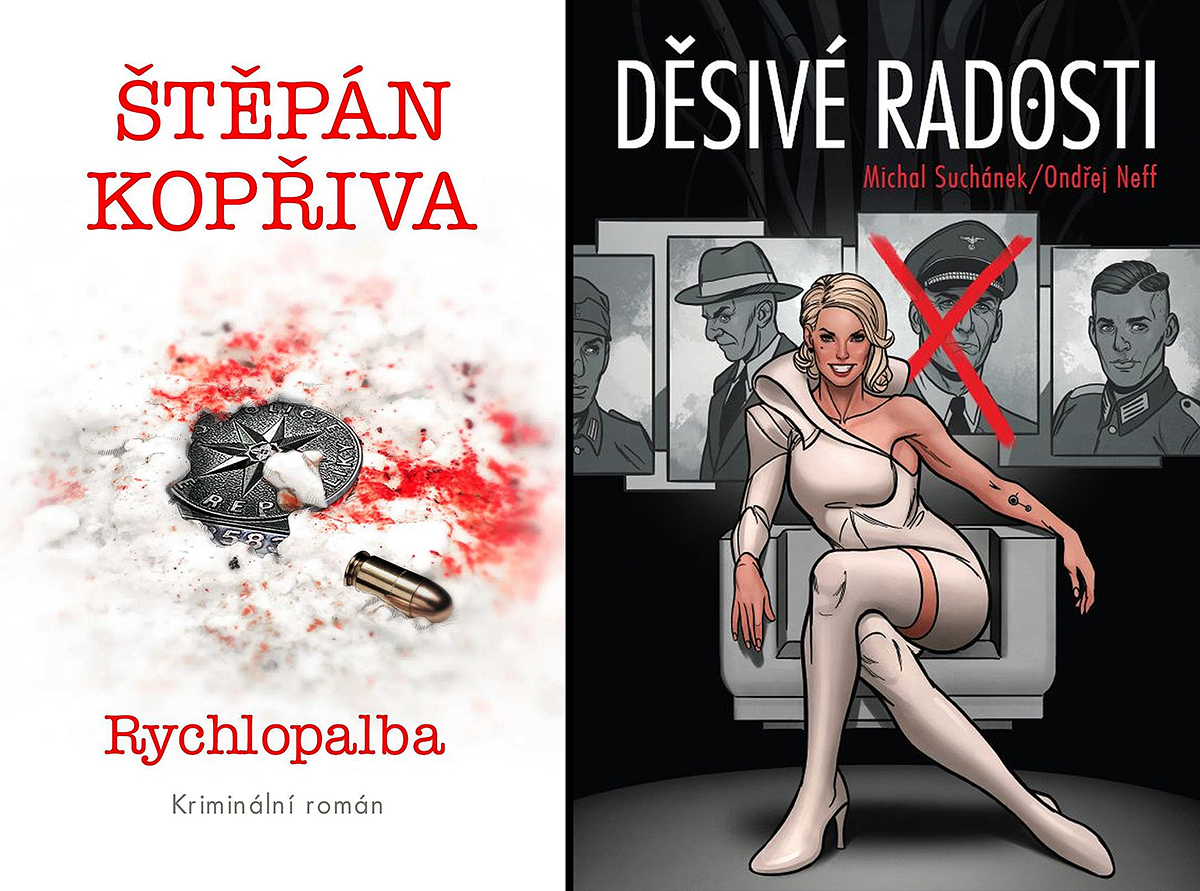 Obálky dvou knih, o nichž se rozepisuje Stefan Segi v Nekorektní literatuře 