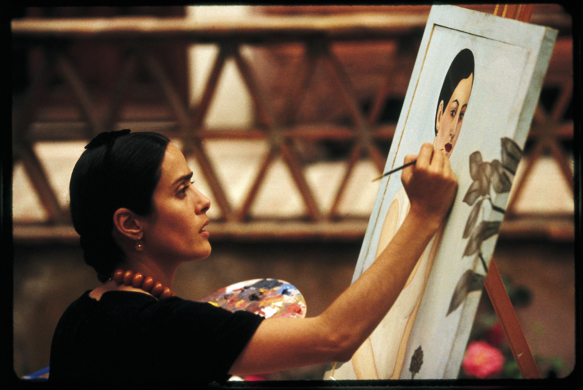Salma Hayek v roli Fridy Kahlo ve filmu Frida