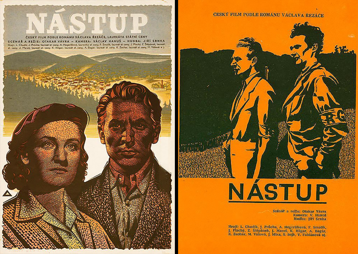 Dva plakáty k filmu Nástup