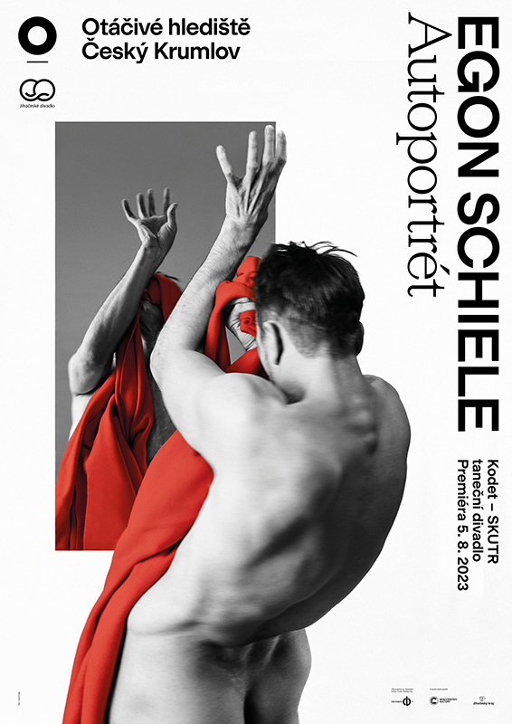 plakát k inscenaci Egon Schiele: Autoportrét