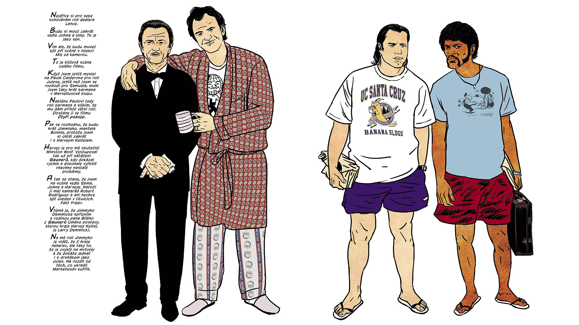 Ukázka z komiksu Tarantino o Quentinovi