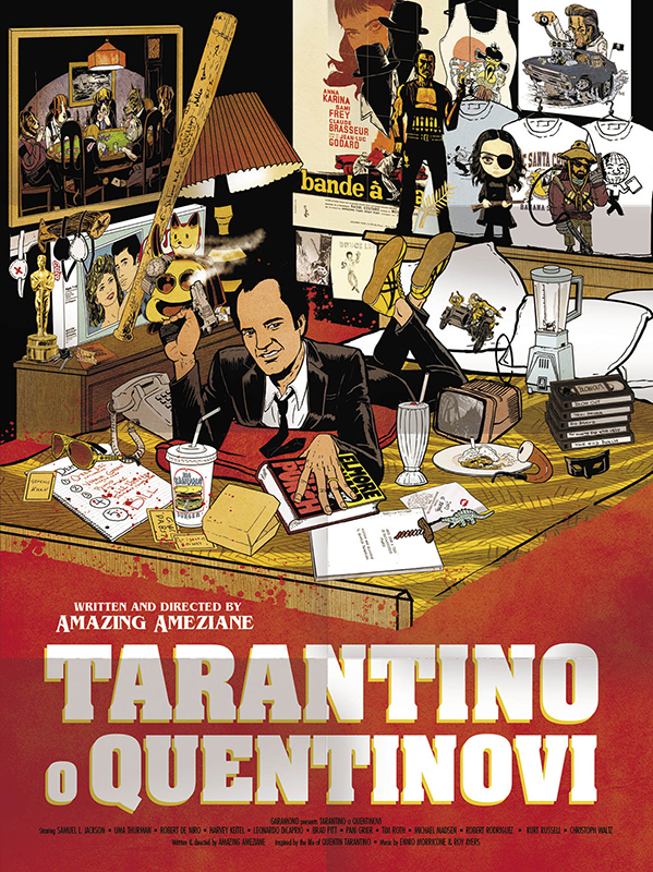Obálka českého vydání komiksu Tarantino o Quentinovi