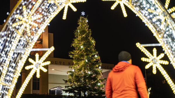 Vánoční strom na Čechově náměstí