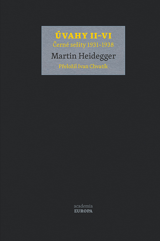 Obálka české edice prvního svazku Černých sešitů Martina Heideggera