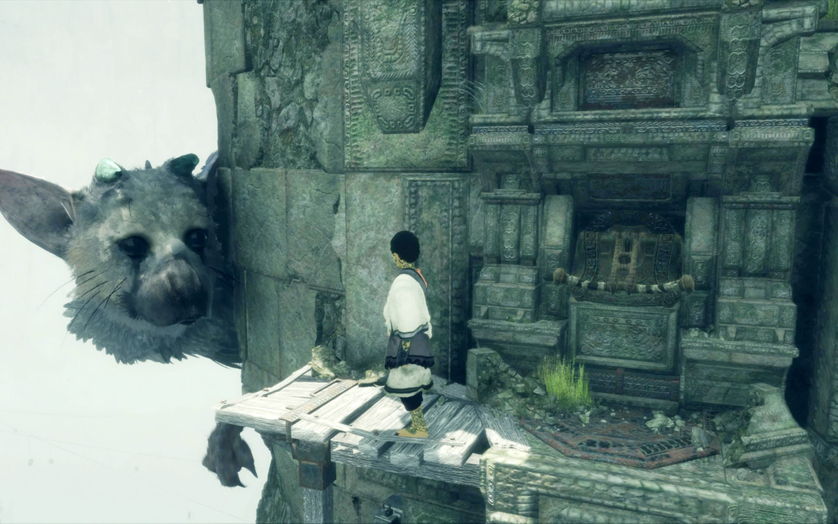 Chlapec a bytost Trico ve hře The Last Guardian