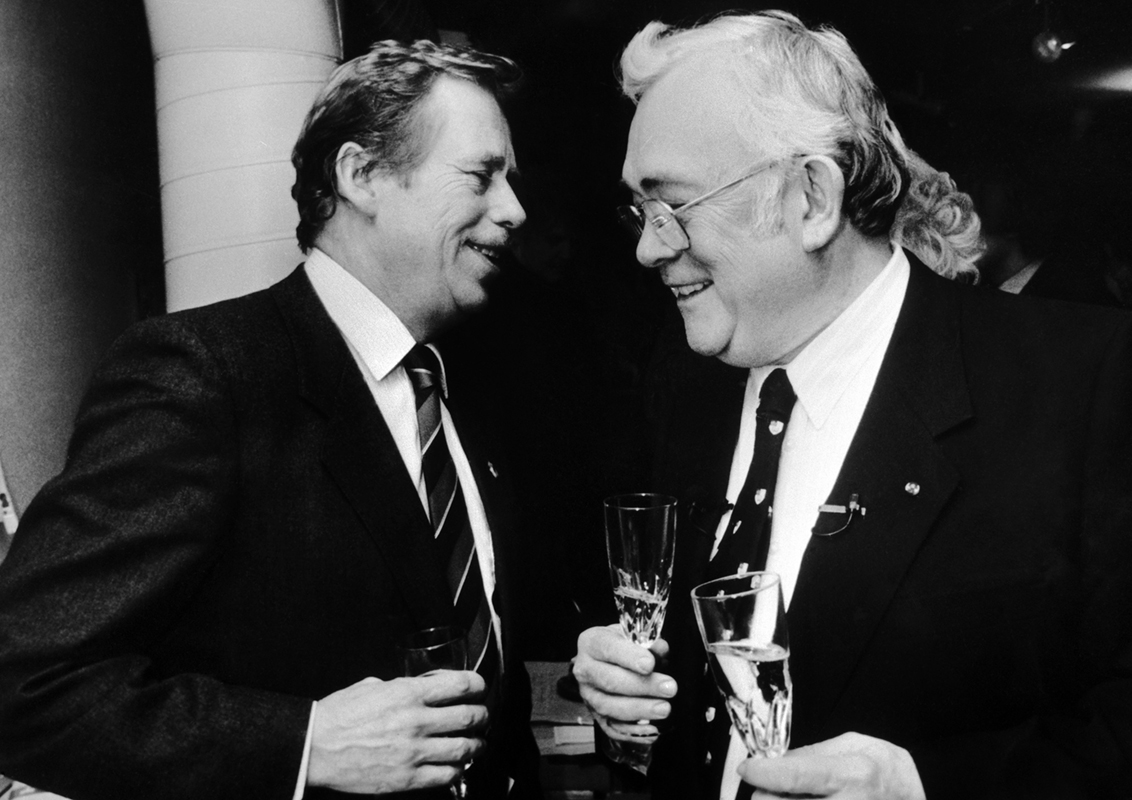 Václav Havel a Josef Škvorecký