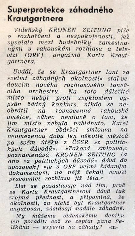 Pamflet publikovaný roku 1970 v týdeníku Tvorb