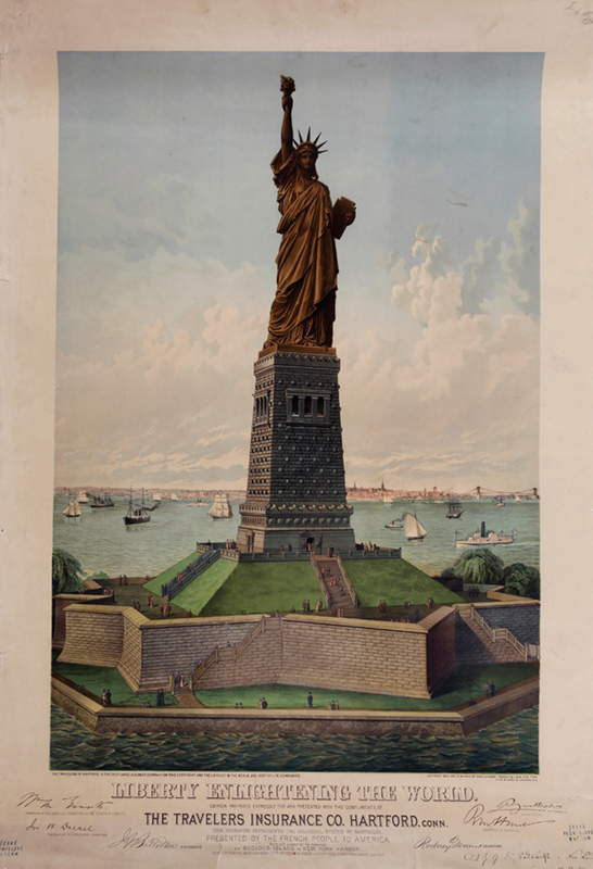 Svoboda osvětlující svět, 1883, anonymní autor