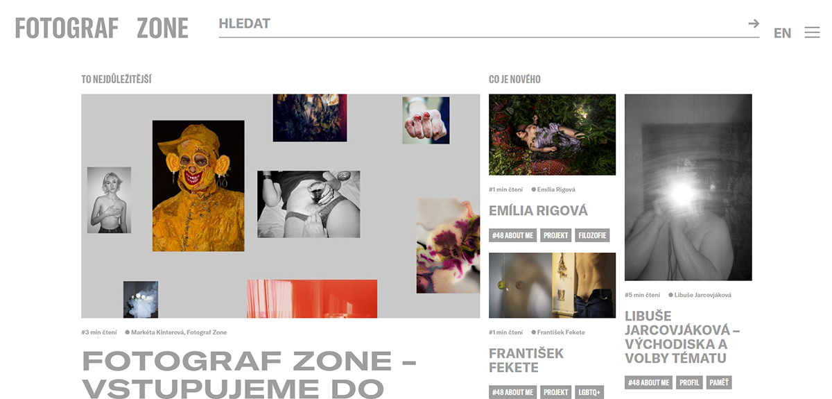 Nový web Fotograf Zone