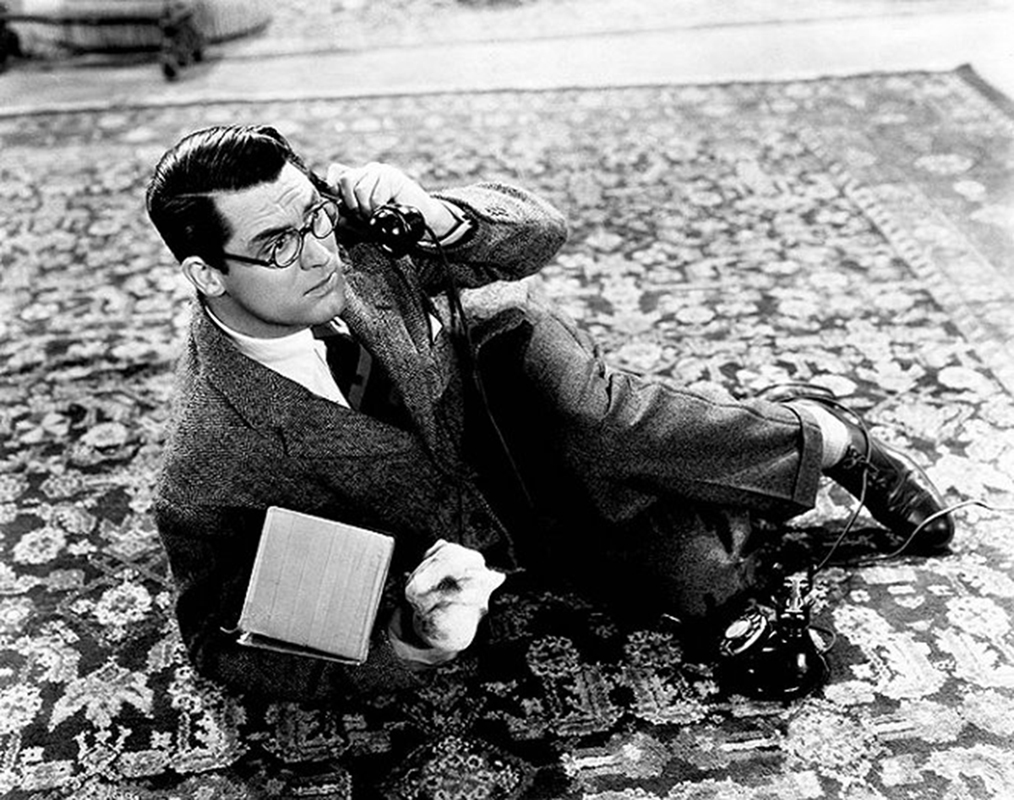 Cary Grant jako paleontolog Huxley v Leopardí ženě