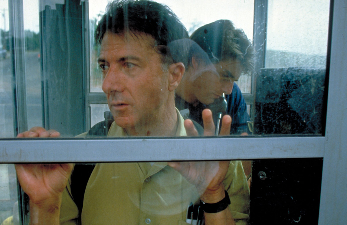 Dustin Hoffman a Tom Cruise jako dva bratři ve slavném snímku Rain Man