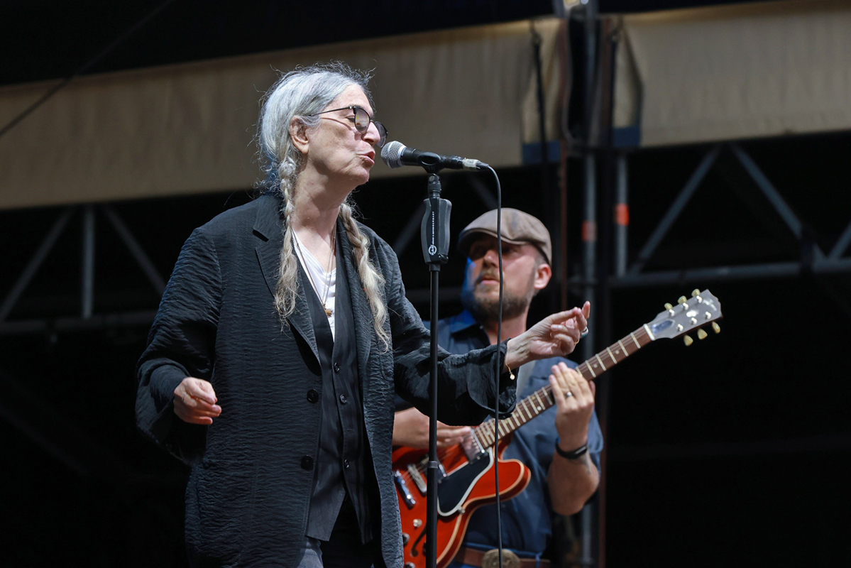 Americká hudebnice Patti Smith na svém turné, červenec 2025