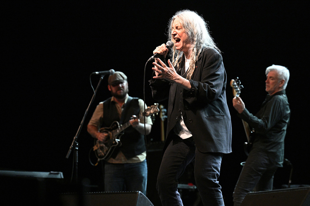 Americká hudebnice Patti Smith na koncertu v Praze, červenec 2022