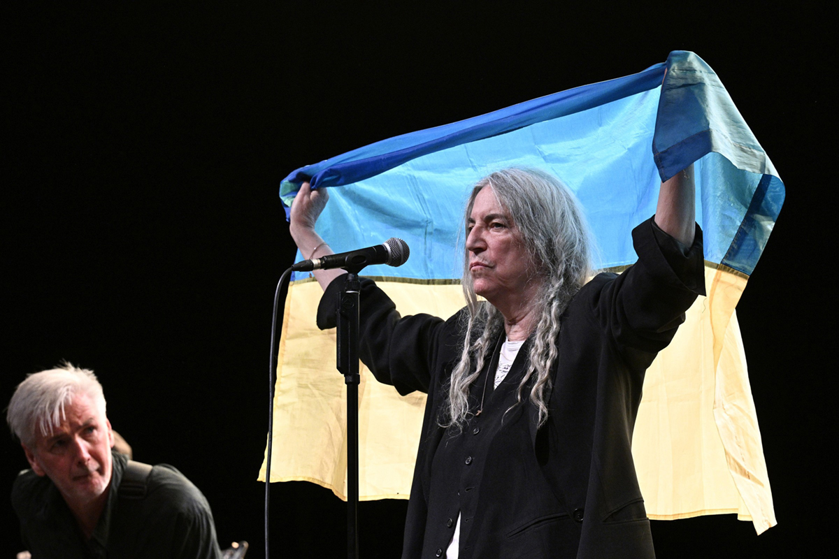 Americká hudebnice Patti Smith na pražském koncertě v roce 2022