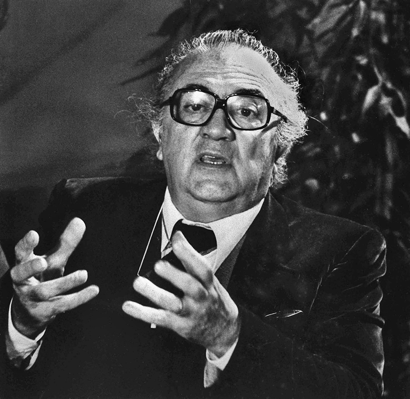 Federico Fellini , italský filmový režisér a scenárista (1920–1993) v roce 1982, foto: ČTK