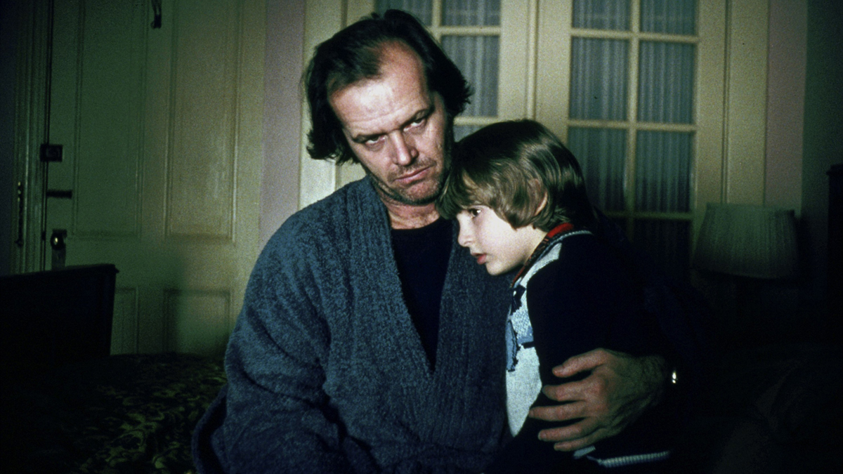 Jack Nicholson a Danny Lloyd ve filmu Stanleye Kubricka Osvícení