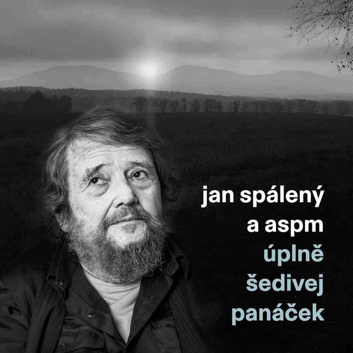 obal alba, portrét Jana Spáleného, v pozadí krajina