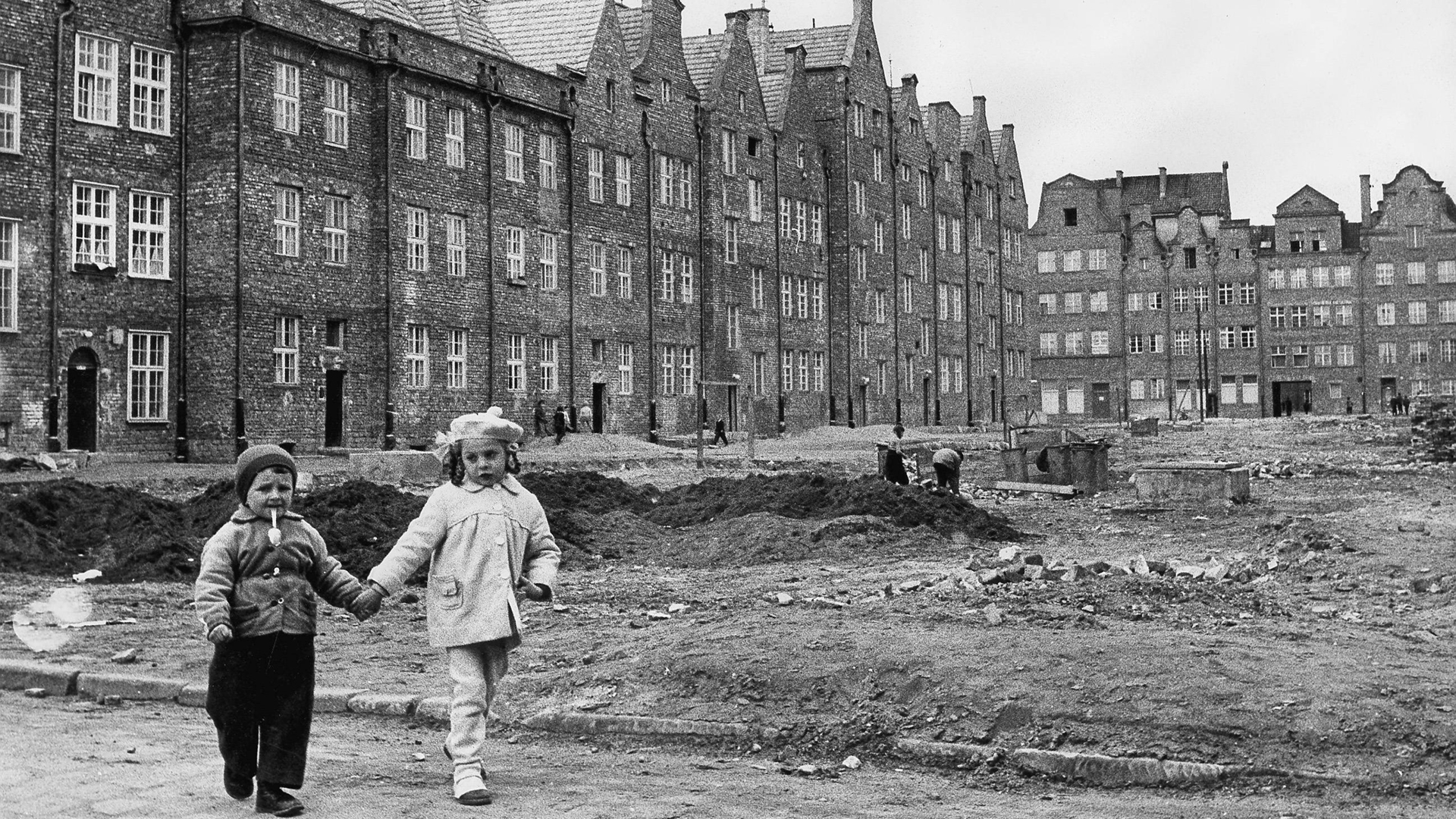 Děti v roce 1959 ve Starém Městě v Gdaňsku