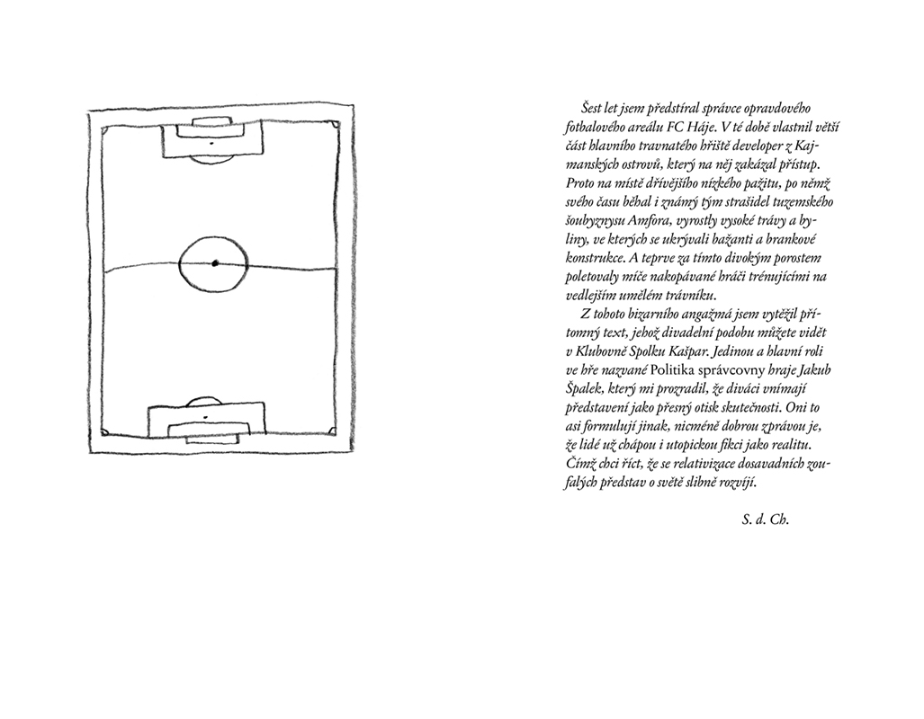 Pohled do úvodní pasáže knihy Molièrův učeň