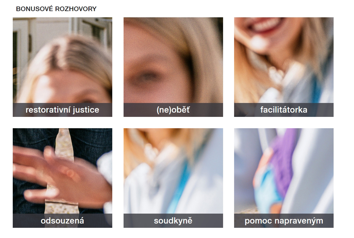 Vizuál Českého rozhlasu k bonusovým epizodám „první hrané sérii o restorativní justici“ Případ Holečkovi