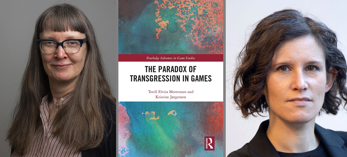 Torill Mortensen (vlevo), Kristine Jørgensen a jejich kniha The Paradox of Transgression in Games