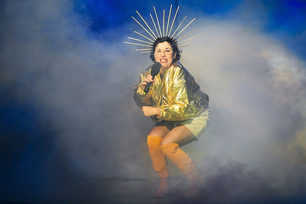 Kristýna Franková během představení vánoční pohádky Betlémská hvězda superstar