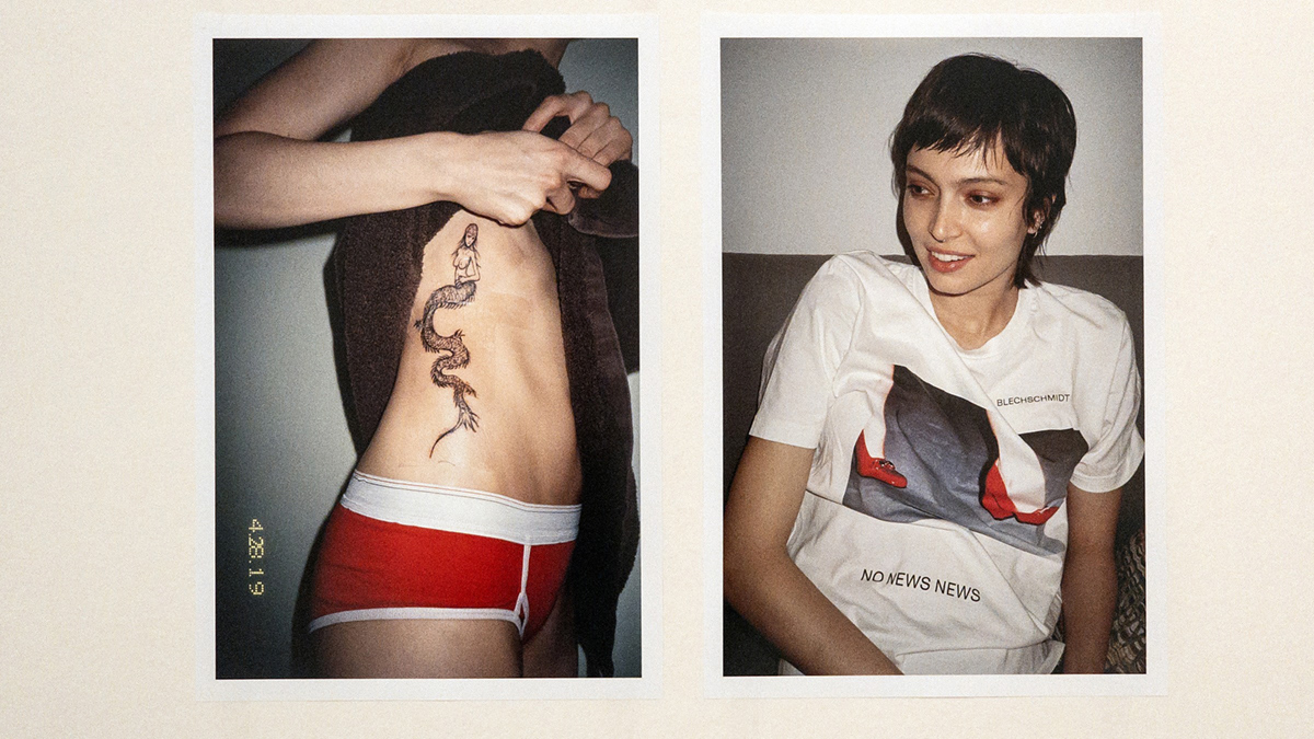 Dvě fotografie z výstavy Marie Tomanové