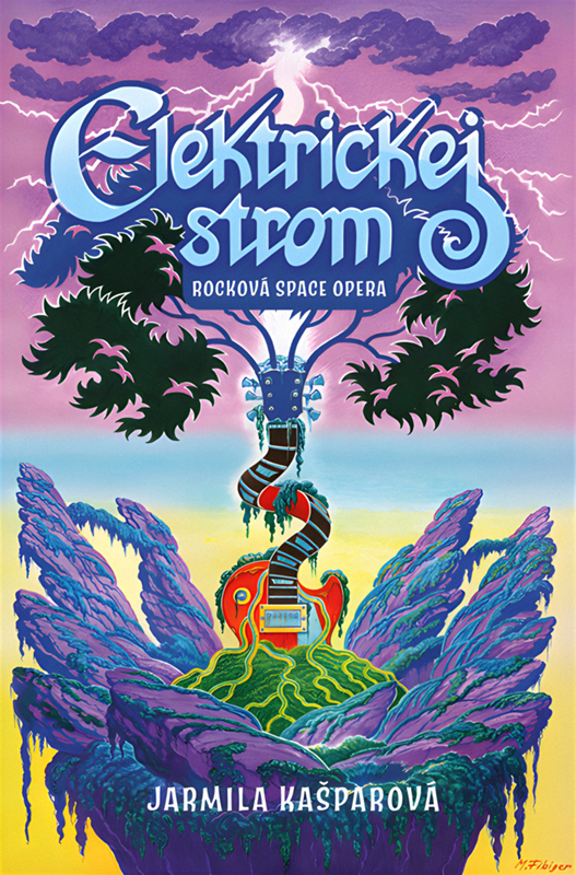 Obálka knižní prvotiny Jamily Kašparové Elektrickej strom