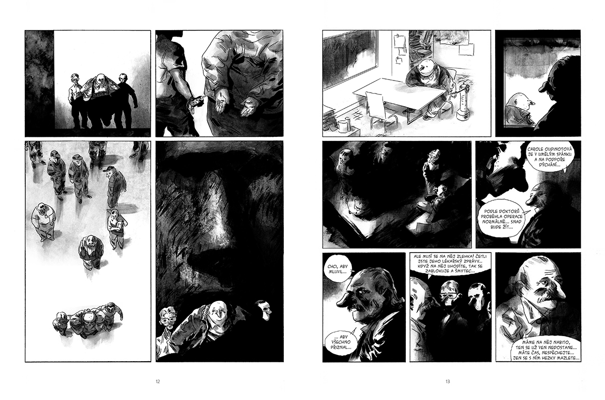 Pohled na dvojstranu komiksu